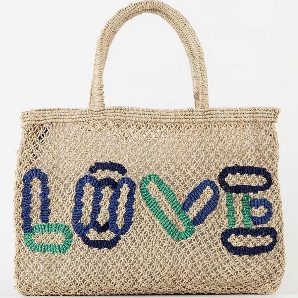 The Jacksons Jute LOVE tote